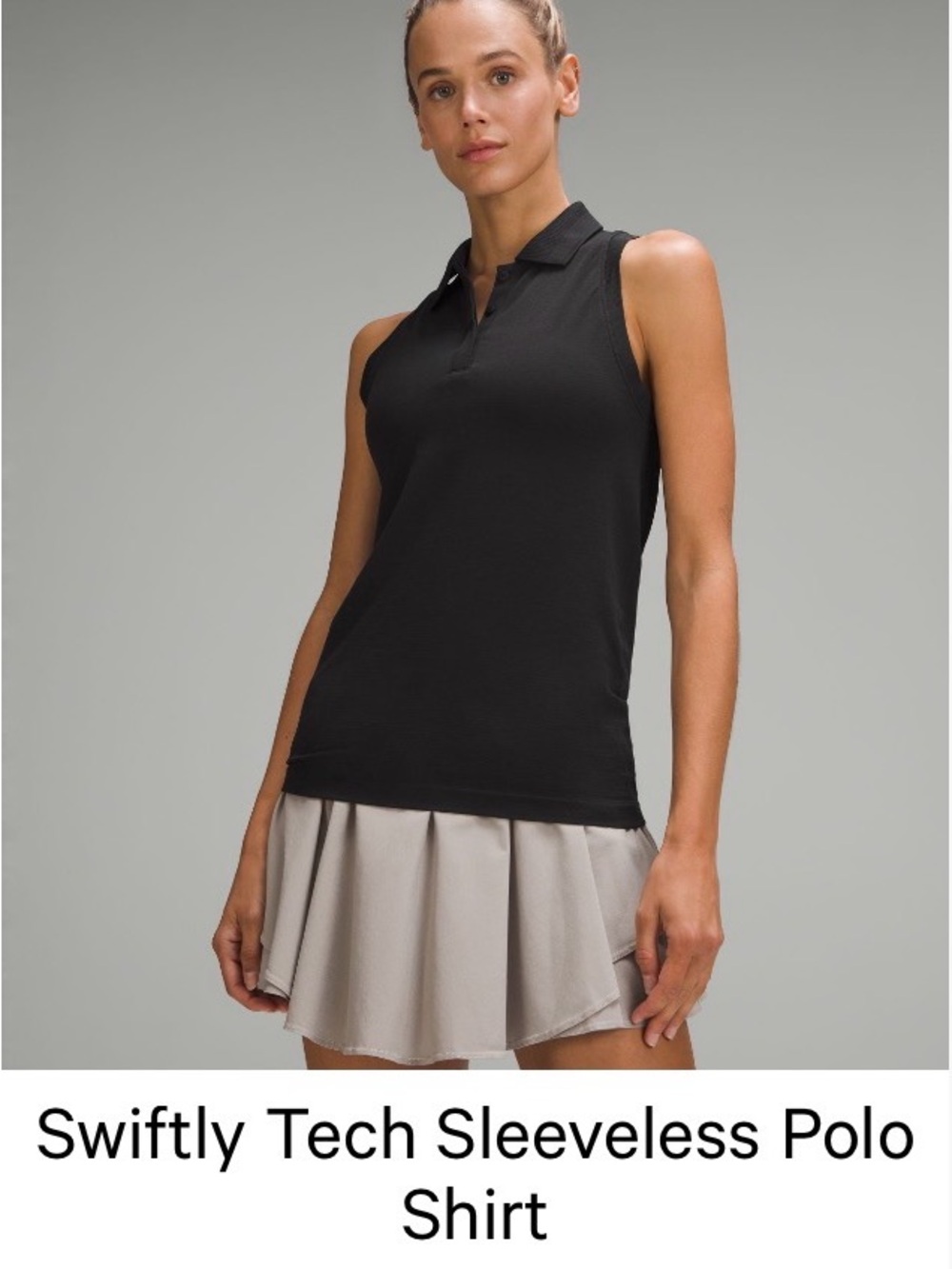 Lululemon Swiftly Tech Sleeveless Golf Tee. Size: 6